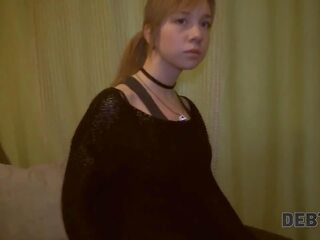 Debt4k perky young young woman with a choker satisfies debt | xhamster