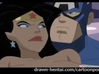 Wonder Woman Pussy Fucked by Captain America: Free adult film 6e