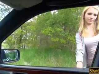 Honey Beatrix Glower Hitchhikes And Gets Drilled In The Car